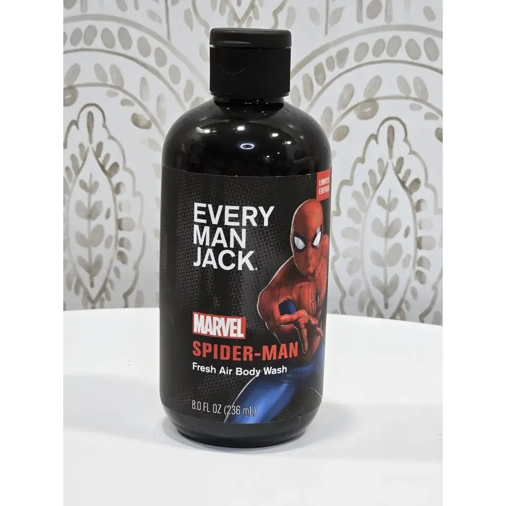 Every Man Jack +Marvel Limited Edition Fresh Air Body Wash Spider-Man 8oz